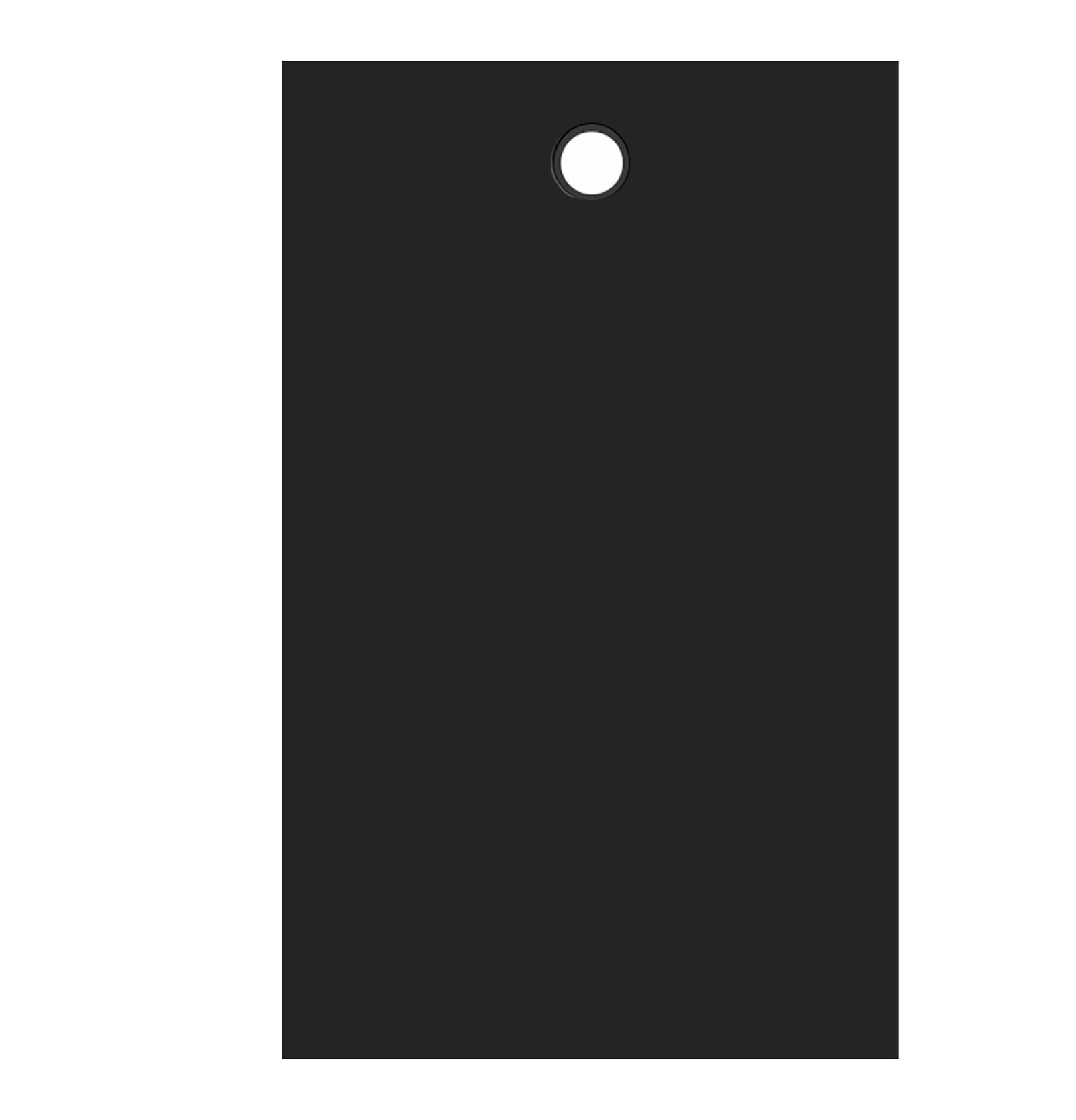 Receveur 160x90x3.3cm Extra-plat en Polybéton Noir Mat Effet Soft-touch - Redécoupable - NELSON