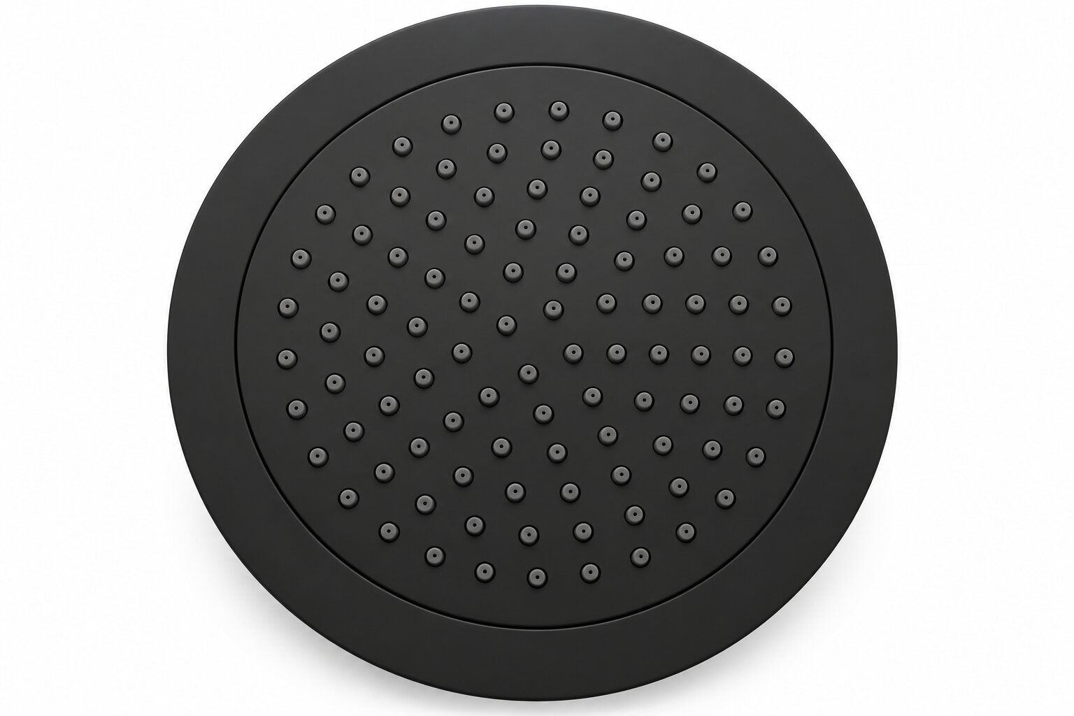 Douche de tête ronde noire anticalcaire pour cabine metro 110