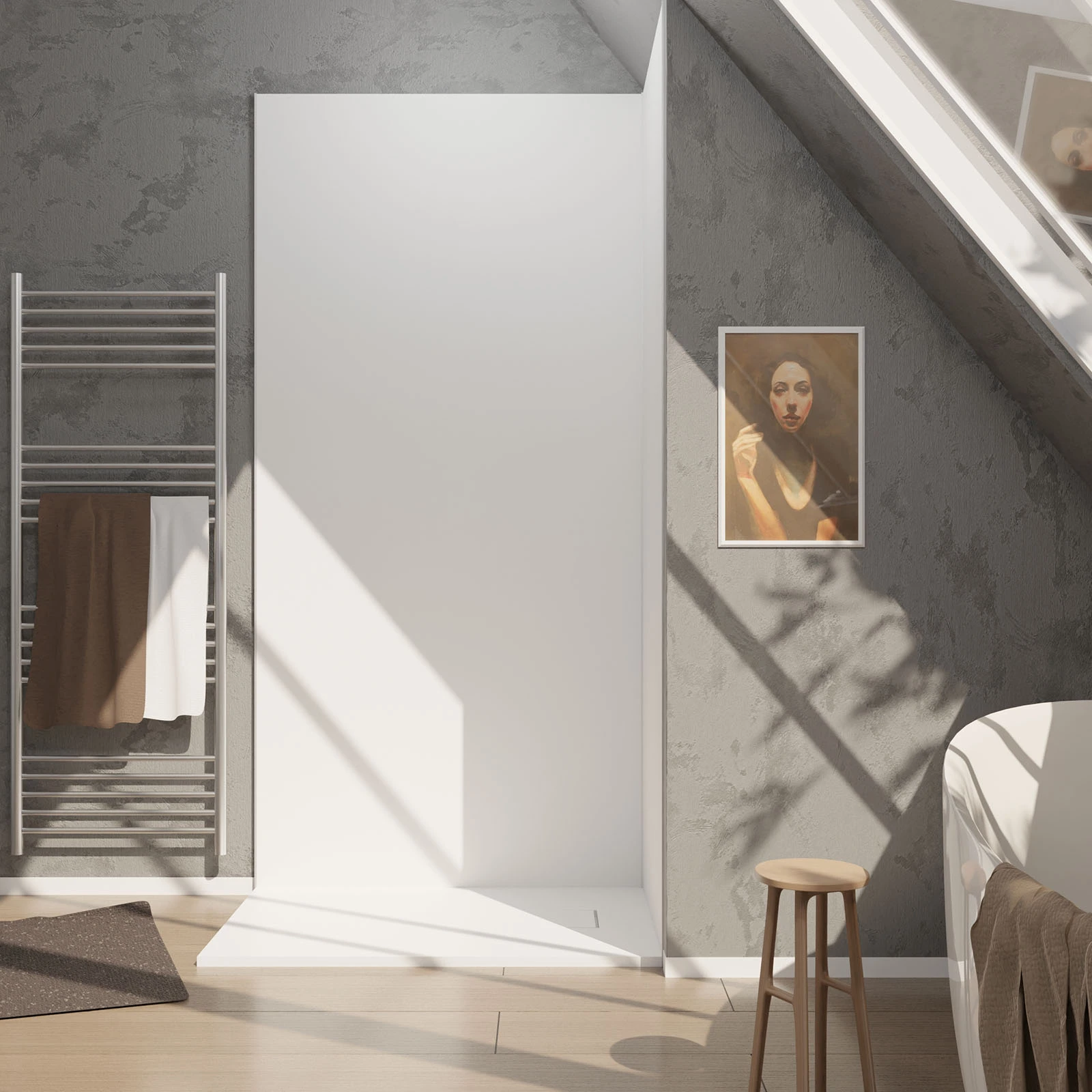 Panneau mural aluminium Blanc 120 x 250 cm - WALL'IT