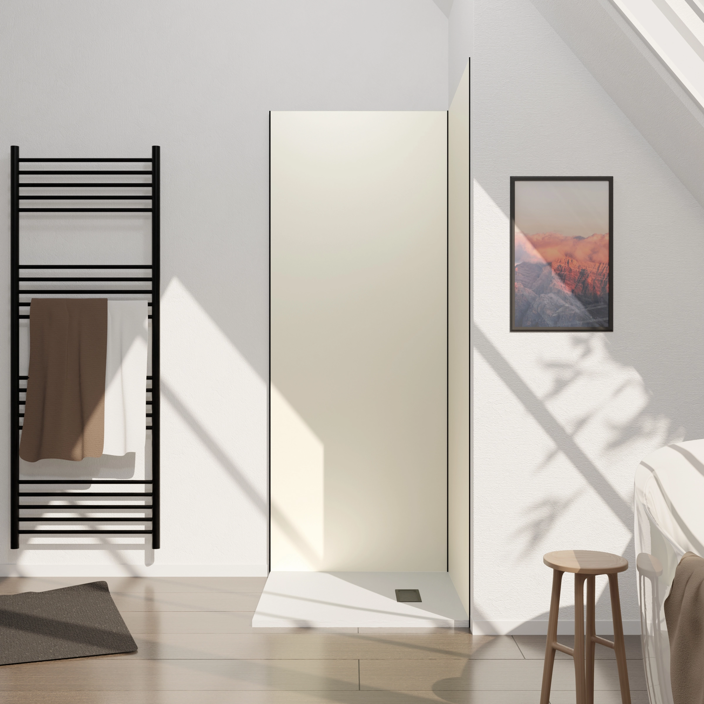 Panneau mural aluminium Ivoire 80 x 210 cm - WALL'IT