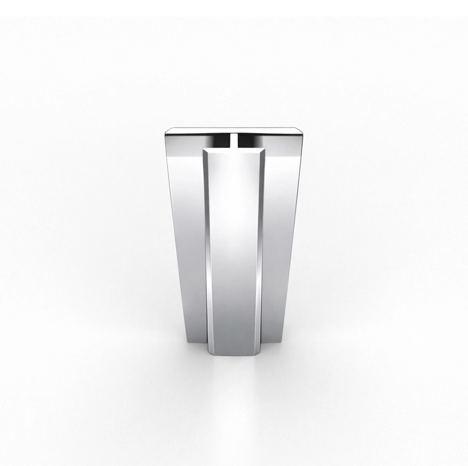 Profilé Mural de Jonction en Aluminium Chrome H250 cm compatible avec WALL'IT et STONE'IT