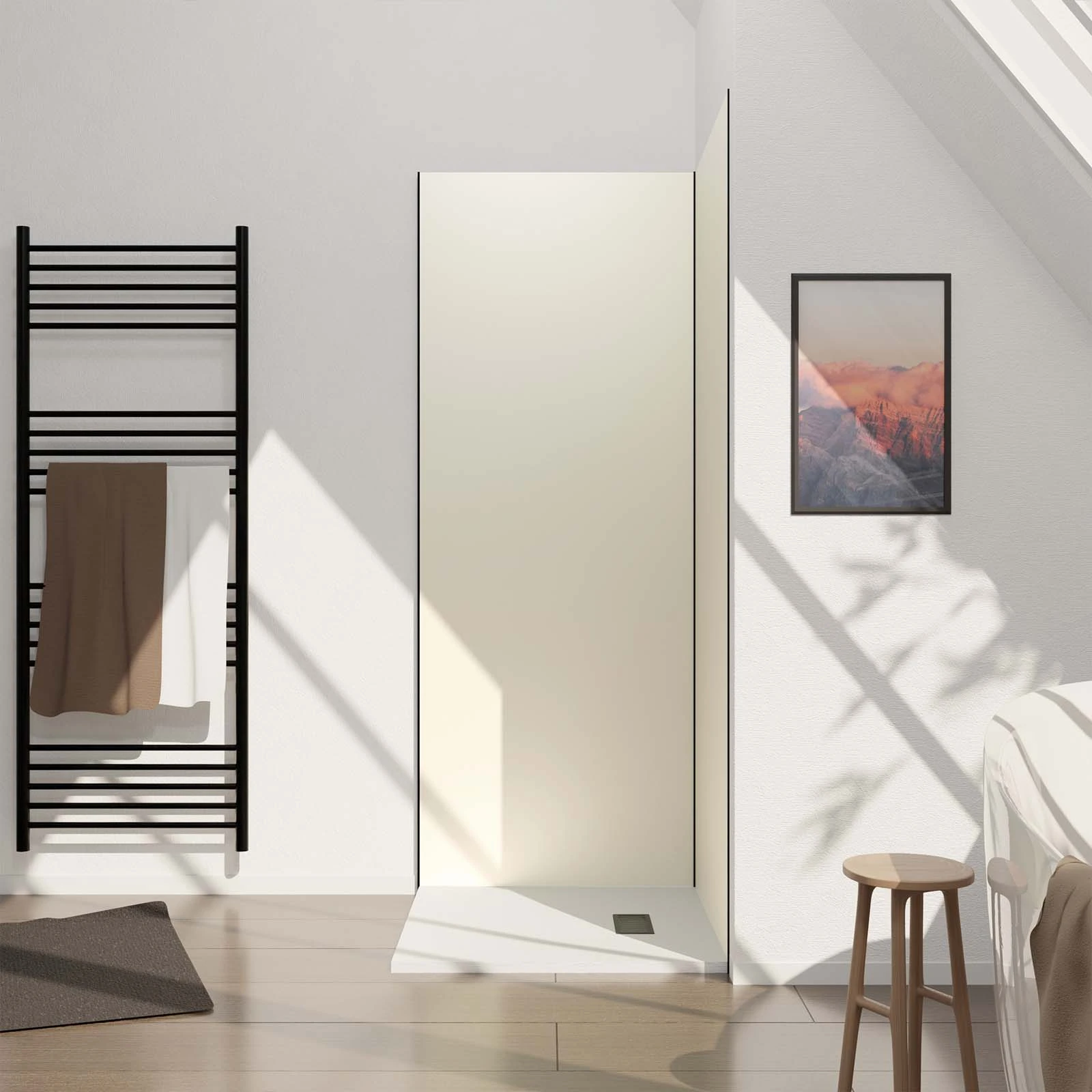 Panneau Mural Finition Aluminium Ivoire 90 x 210 cm - WALL'IT IVOIRE