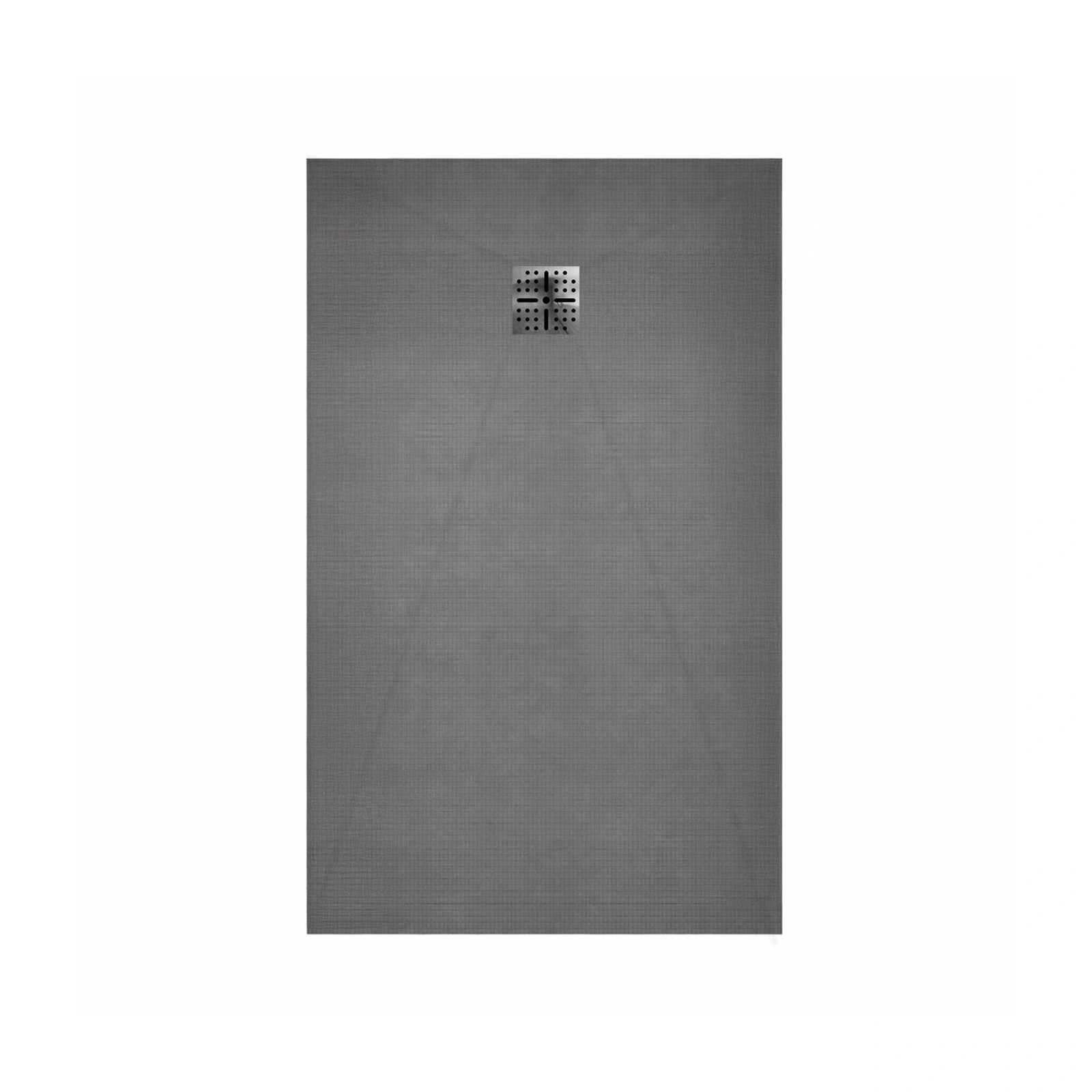 Receveur de Douche à Carreler 120x90cm avec Bonde à Sortie Verticale - Grille Inox Chrome