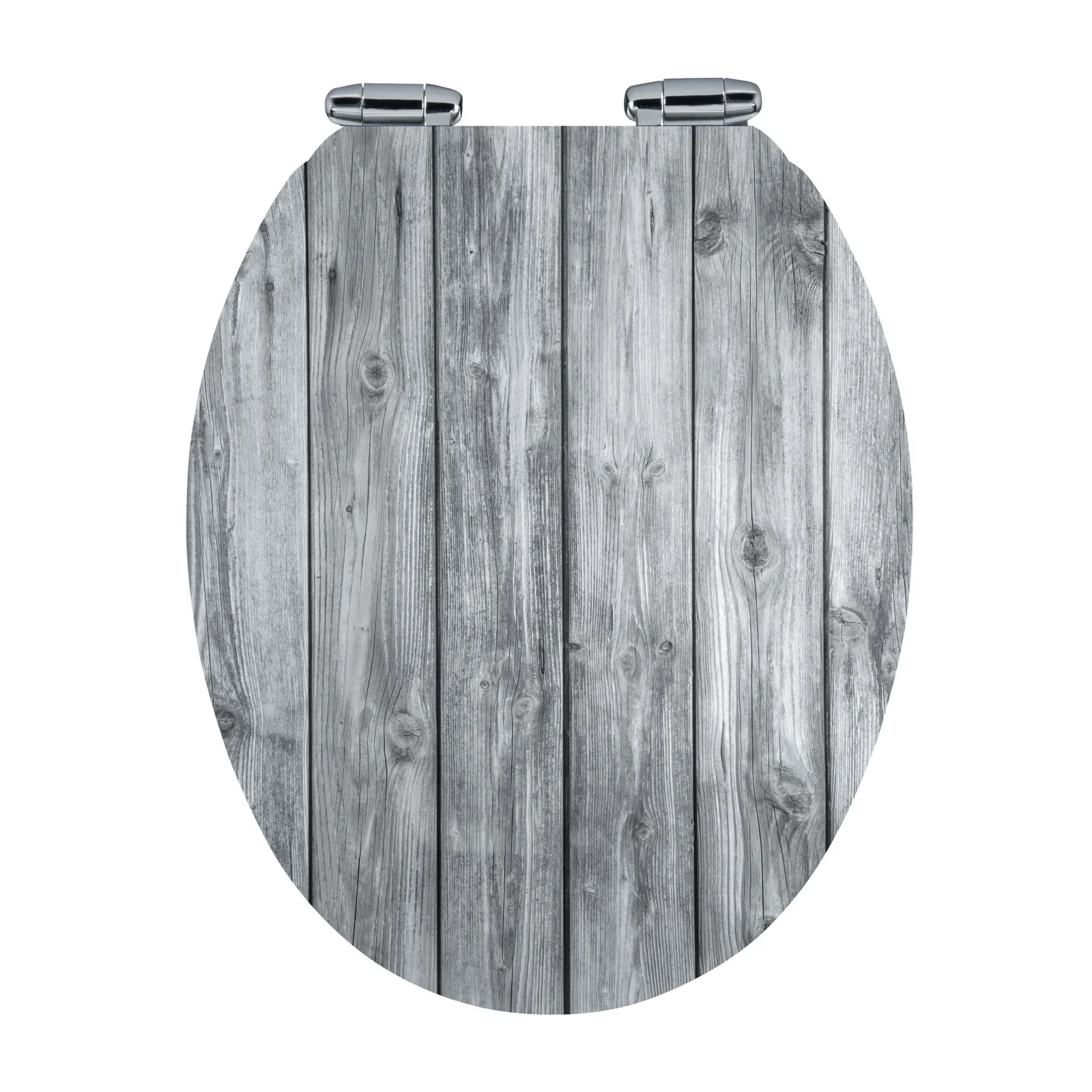 Abattant pour WC à motif sur 3 faces - en MDF et charnières en métal - PLANKS Abattant pour WC à motif sur 3 faces - en MDF et charnières en métal - PLANKS