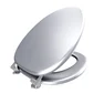Abattant WC - en MDF avec charnières en métal réglables - WHISY SILVER