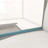Bac receveur de douche à carreler 140x90cm recoupable sur mesure + bonde horizontale - RAINY