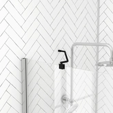 Barre de fixation d'angle noir mat pour douche a l'italienne - BARRE DE FIXATION MURALE D'ANGLE