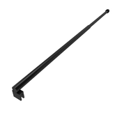 Barre de fixation extensible 70-100cm noir mat pour douche a l'italienne - fixation murale