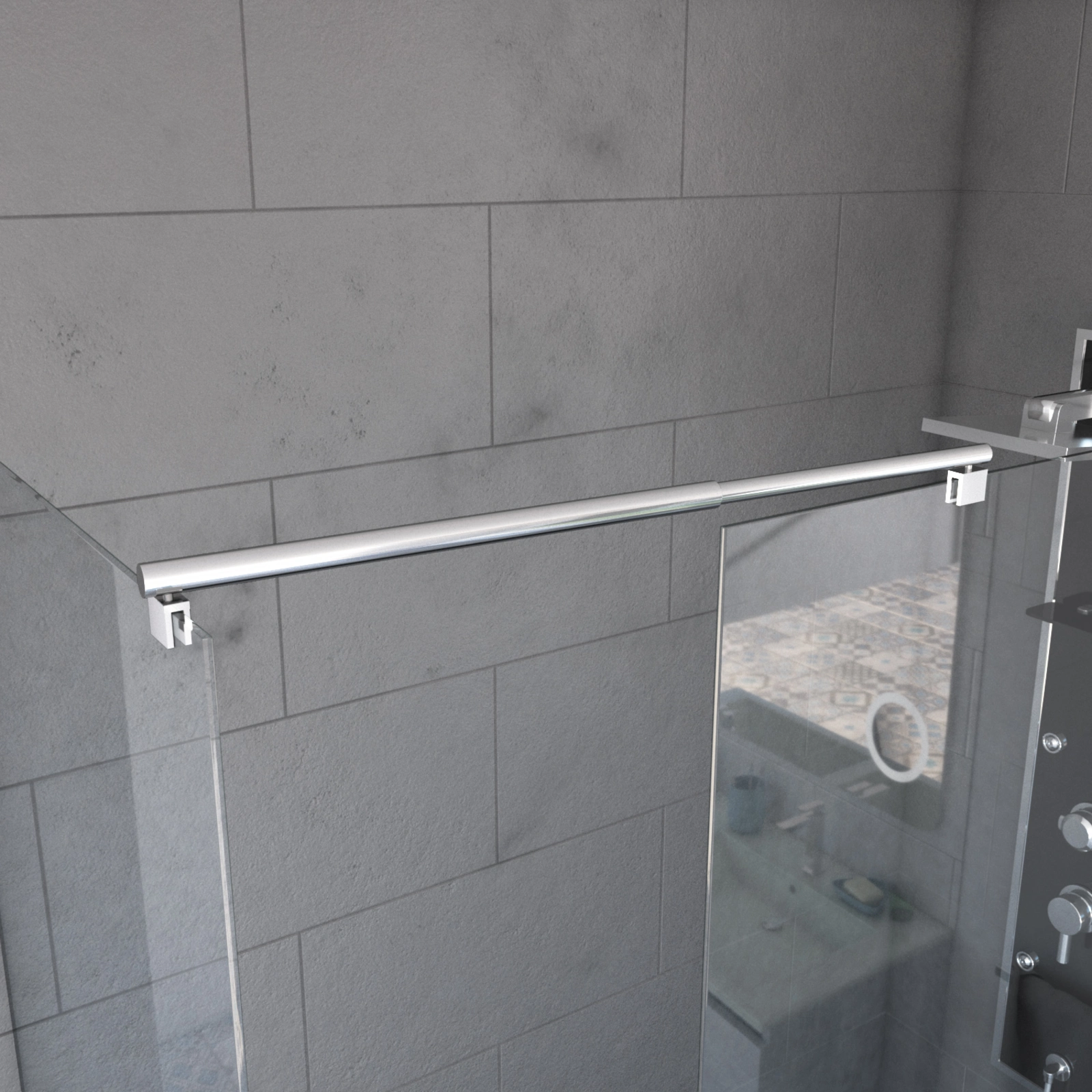 Barre de fixation - liaison - pour douche à l'italienne - FREEDOM 2 LINK - BARRE DE LIAISON Barre de fixation - liaison - pour douche à l'italienne - FREEDOM 2 LINK - BARRE DE LIAISON