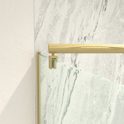 Barre de fixation murale OR BROSSE réglable de 70 à 100cm pour paroi de douche FREEDOM 2 GOLD