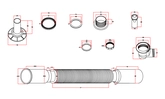 Bonde de cabine diamètre 60mm et siphon