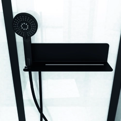 Cabine de douche 115x90x210 cm avec receveur + bonde 90mm + Grille linéaire - FACTORY 2 