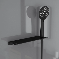 Cabine de douche Hydromassante 90x90x215 cm - Fonds Gris et Profilés Noir Mat - GREY STYLE