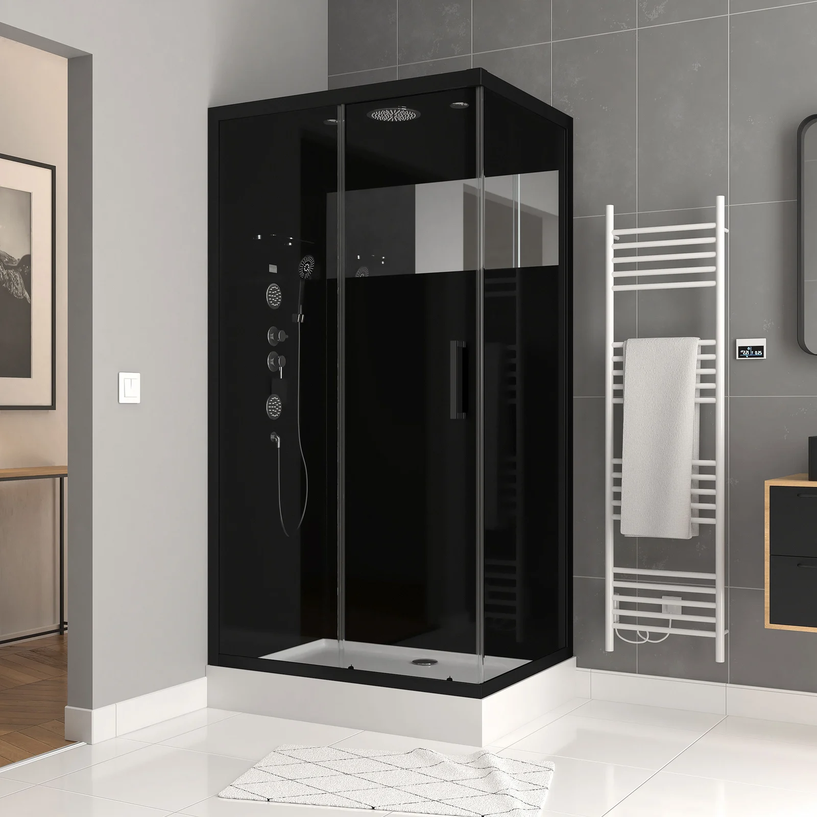 Cabine de douche MIRROR SPACE RECTANGLE rectangle 110x80x215cm Cabine de douche MIRROR SPACE RECTANGLE rectangle 110x80x215cm