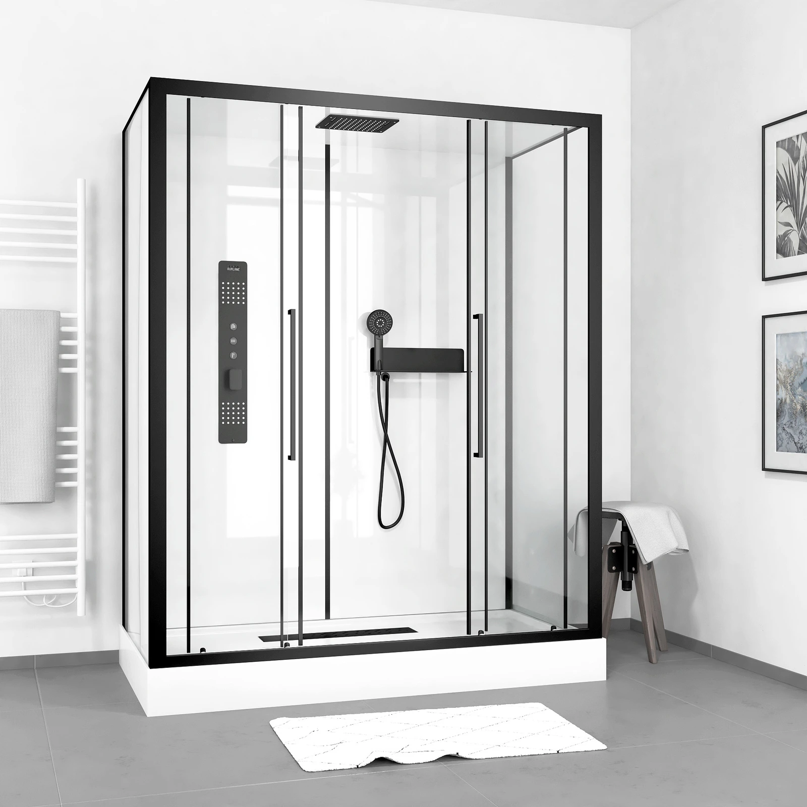 Cabine de douche RECTANGLE 160x85x217cm - FACTORY 2 XXL Cabine de douche RECTANGLE 160x85x217cm - FACTORY 2 XXL