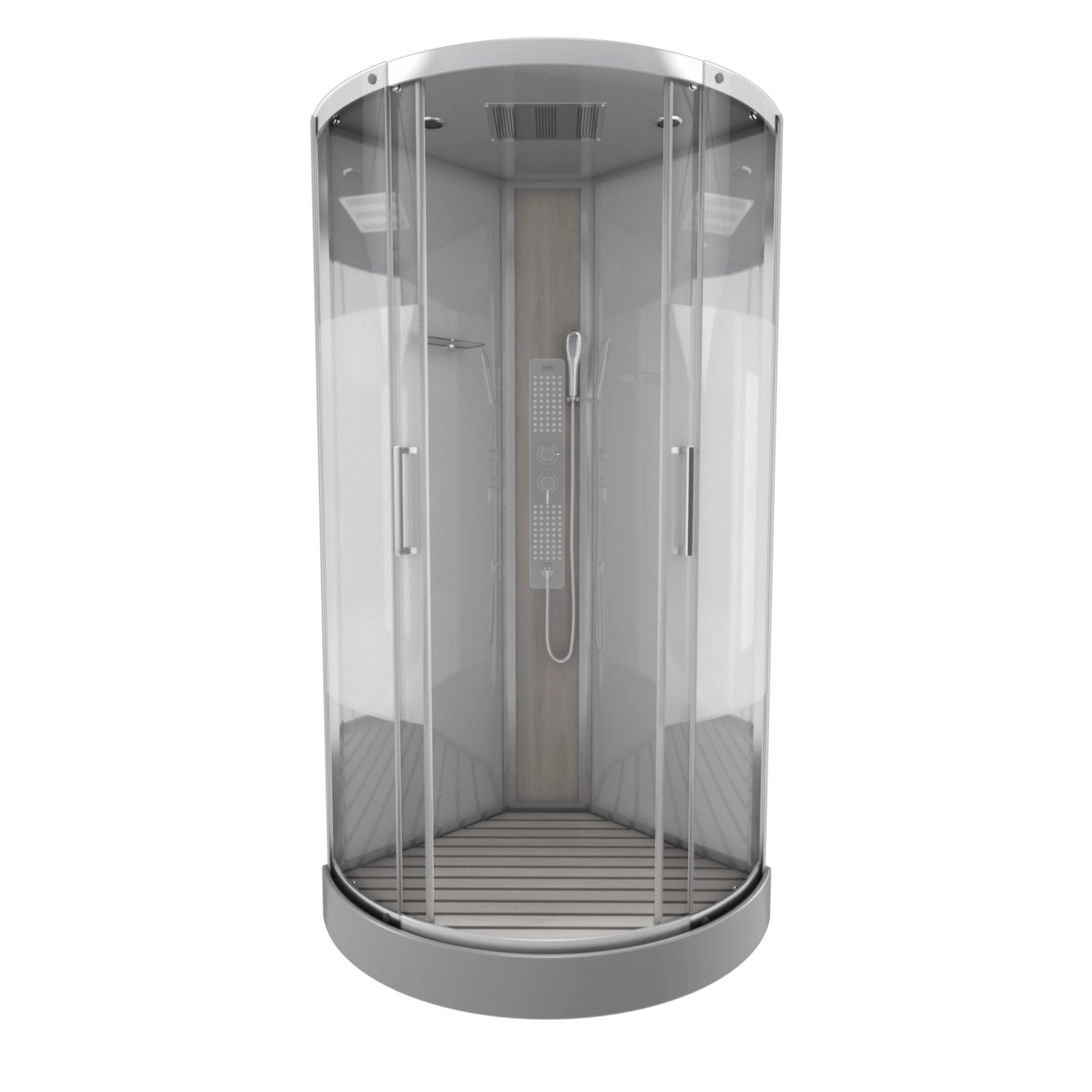 Cabine de douche SHACKY ROUND 1/4 de cercle 95x95x215cm Cabine de douche SHACKY ROUND 1/4 de cercle 95x95x215cm