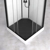 Caillebotis en Bois Composite Gris pour Cabine carr