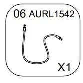 CHROMED SHOWER HOSE FOR HAND SHOWER COL053/54 / FLEXIBLE DOUCHETTE CHROMEE COL053/54 IDEM AURL215