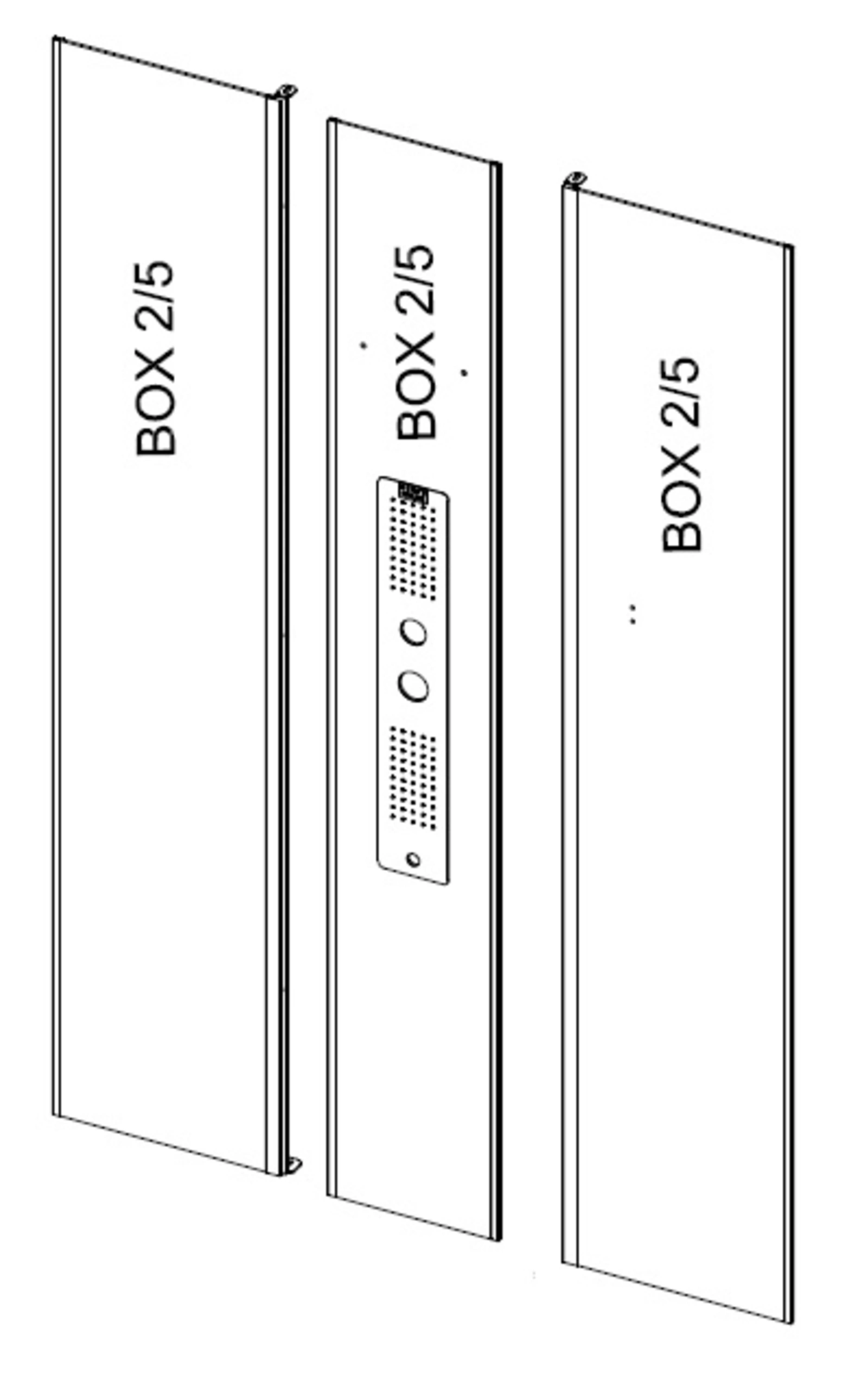 Colis 2/5 pour cabine URBAN INDUS / FACTORY RECTANGLE (CAB188) Colis 2/5 pour cabine URBAN INDUS / FACTORY RECTANGLE (CAB188)