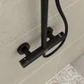 Colonne de douche thermostatique 133x28x52 MOLLY BLACK