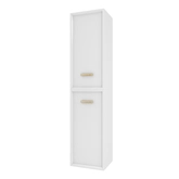 COLONNE DE SALLE DE BAIN SCANDINAVE BLANC A SUSPENDRE - H150xP25xL35cm - NORDIK BASIS