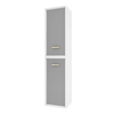 COLONNE DE SALLE DE BAIN SCANDINAVE BLANC A SUSPENDRE - H150xP25xL35cm - NORDIK ASKA