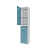 COLONNE DE SALLE DE BAIN SCANDINAVE BLANC A SUSPENDRE - H150xP25xL35cm - NORDIK VATTEN