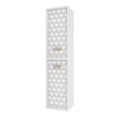 COLONNE DE SALLE DE BAIN SCANDINAVE BLANC A SUSPENDRE - H150xP25xL35cm - NORDIK TEGNINGER