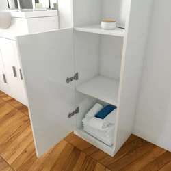 Colonne meuble de salle de bain blanc 35cm - THRIFTY 35