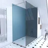 Ensemble complet douche à l'Italiennne avec Receveur 90x90 + Paroi fumée + Panneaux muraux Ardoise
