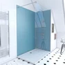 Ensemble complet douche à l'Italiennne avec Receveur 90x90 + Paroi transparant + Panneaux muraux