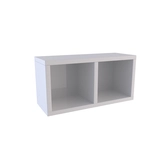 Etagère murale 40x20x20cm blanche de rangement 2 emplacements - PERSONALYZ DUO