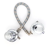 FULL SET OF HEIGHT ADJUSTABLE 2 GEARS THERMOSTATIC FAUCET / KIT COMPLET MITIGEUR THERMOSTATIQUE 2 VOIES REGLABLE EN HAUTEUR
