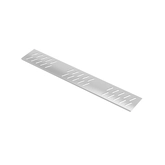 Grille linéaire en Aluminium finition Chrome pour receveur - 69.5x11x0.2cm - GRID LINE CHROME