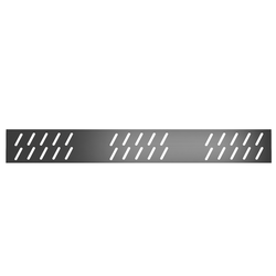 Grille linéaire en Aluminium finition Gun Metal pour receveur - 79.5x11x0.2cm - GRID LINE GUN METAL