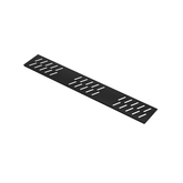 Grille linéaire en Aluminium finition Noir Mat pour receveur - 69.5x11x0.2cm - GRID LINE BLACK MAT