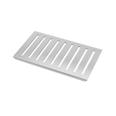 Grille rainurée en inox pour receveur - 20.15x12.3x0.55cm - ROCK 2 GRID LINE