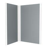 Lot 2 Panneaux Muraux Silver 90 et 120x210 cm - Profilés de Jonction et Finition Chromés - WALL' IT