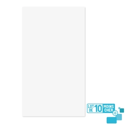 LOT de 10 Panneaux Muraux pour salle de bains en Aluminium Blanc - 120x210cm - WALL'IT