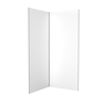 Lot de 2 Panneaux Muraux Blanc 90x210 cm - Profilés de Jonction et Finition Noirs - WALL' IT