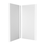 Lot de 2 Panneaux Muraux Blanc 90x210 cm - Profilés de Jonction et Finition Chromés - WALL' IT