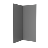 Lot de 2 Panneaux Muraux Gris 90x210 cm - Profilés de Jonction et Finition Noirs - WALL' IT