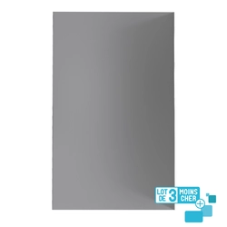 LOT de 3 Panneaux Muraux pour salle de bains en Aluminium Gris - 120x210cm - WALL'IT