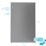 LOT de 5 Panneaux Muraux pour salle de bains en Aluminium Gris - 120x210cm - WALL'IT
