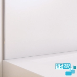 LOT de 5 Panneaux Muraux pour salle de bains en Aluminium Blanc - 120x210cm - WALL'IT