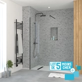 LOT de 5 Parois de Douche 100x195 cm en Verre Tremp