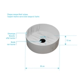 MARBRA CERAMIC WASHBASIN ROUND / MARBRA VASQUE CERAMIQUE ROND