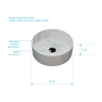 MARBRA CERAMIC WASHBASIN ROUND / MARBRA VASQUE CERAMIQUE ROND