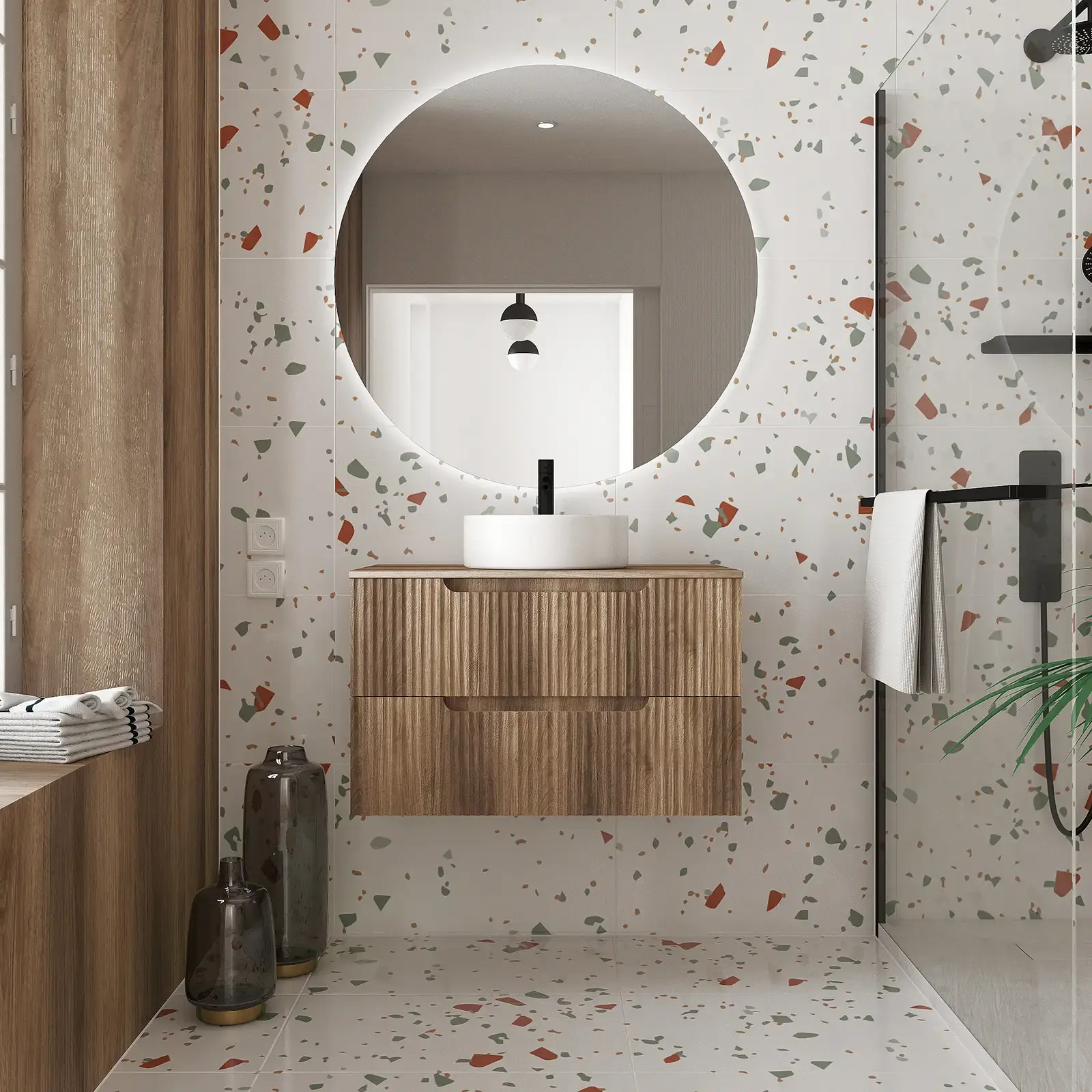 Meuble de Salle de Bains LEON 80cm D Meuble de Salle de Bains LEON 80cm D
