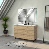 Meuble Salle de Bains 120cm 6 Tiroirs Ch